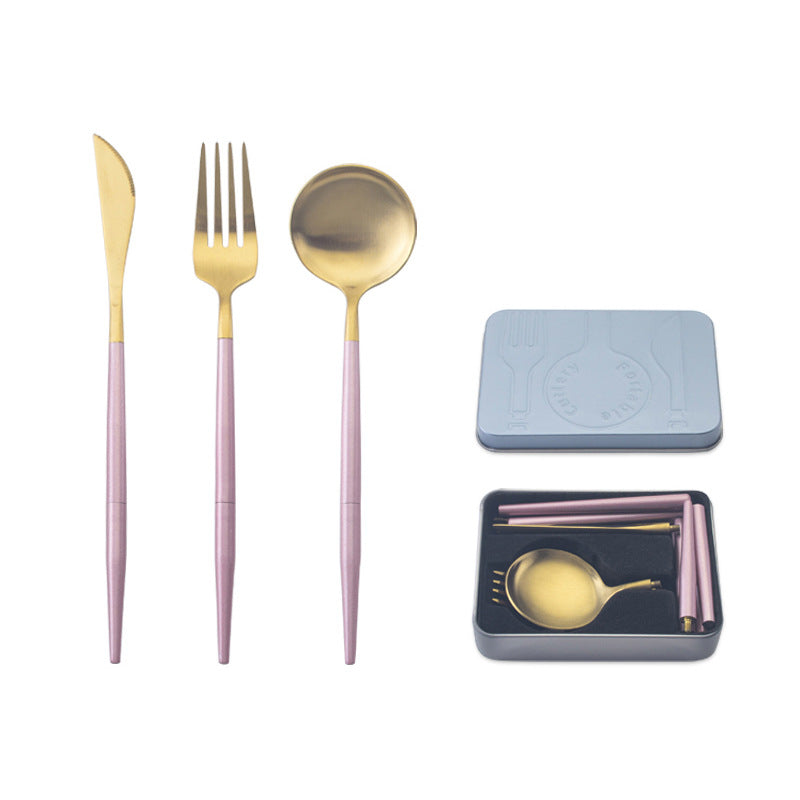 Portable Stainless Steel Cutlery Set for Travel