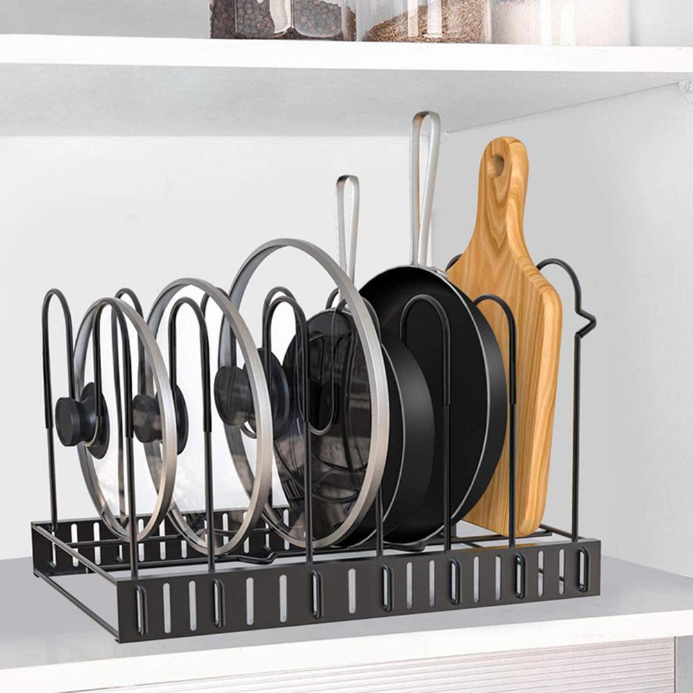 8-Tier Iron Kitchen Storage Rack Organizer Shelf With Drainage