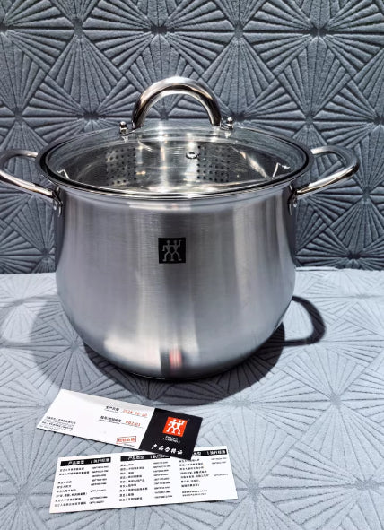304 Stainless Steel Large-Capacity Stock Pot With Double Handles
