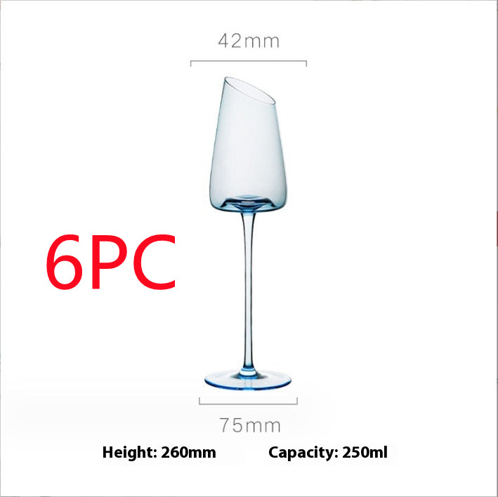 Klein Blue Crystal Goblet for Red Wine