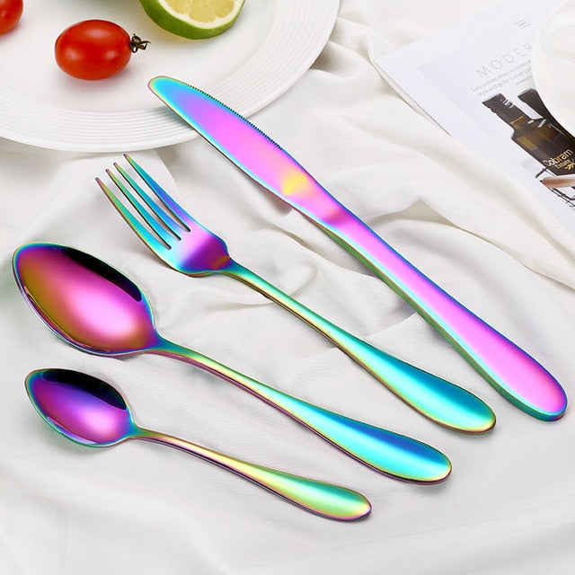 4-Piece Portable Cutlery Set For Travel And Home Use