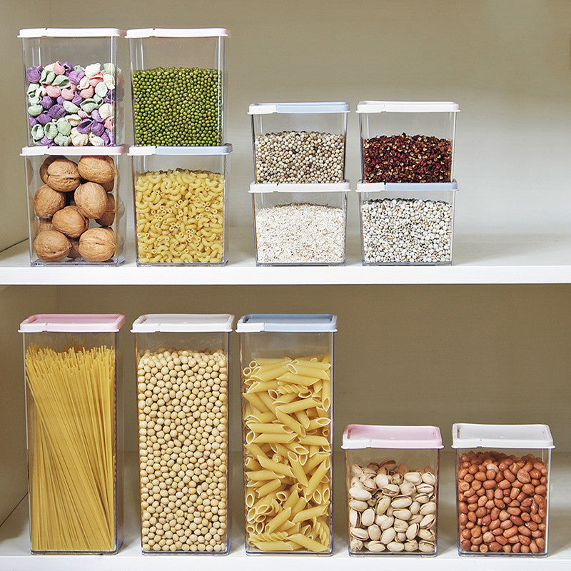 Transparent Plastic Storage Box for Kitchen Organization