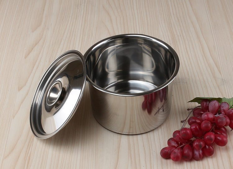 Stainless Steel Non-Magnetic Stock Pot with Seasoning Box