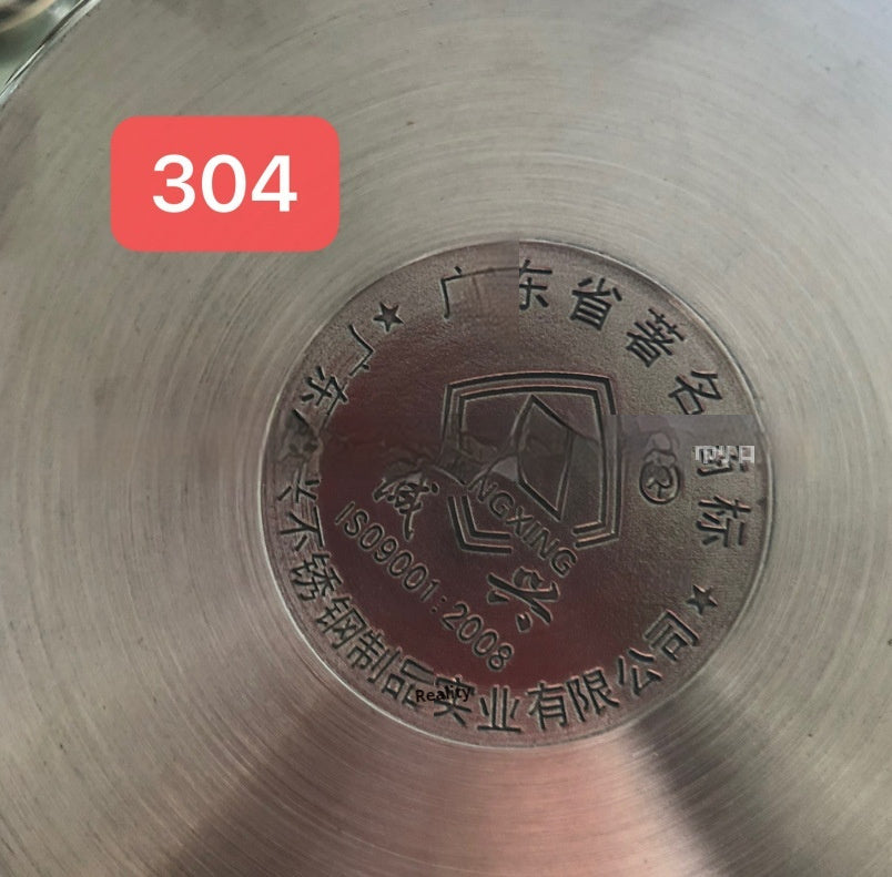 304 Stainless Steel High-Pressure Pot, 18-28cm, Gas and Induction Compatible