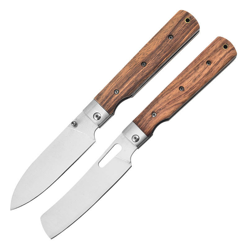 Household Kitchen Knife Set Including Bread and Folding Knives