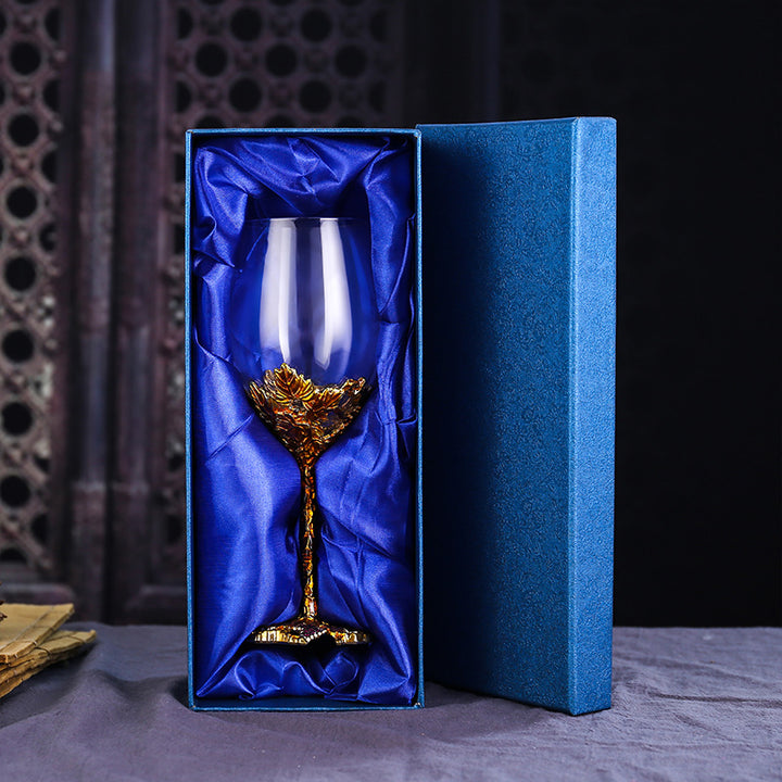 Enamel Wine Decanter Set With Crystal Glasses
