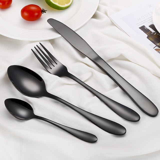 4-Piece Portable Cutlery Set For Travel And Home Use