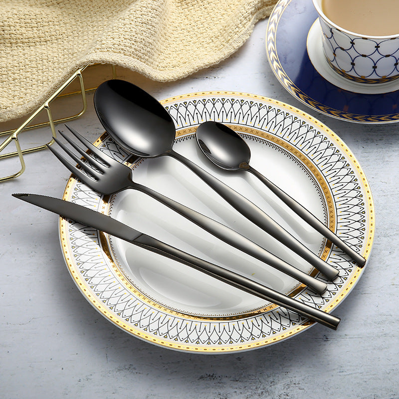 304 Stainless Steel Western Cutlery Set For Kitchen Use