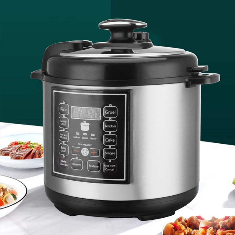 5L Multifunctional Electric Pressure Cooker With Timer For Home Use