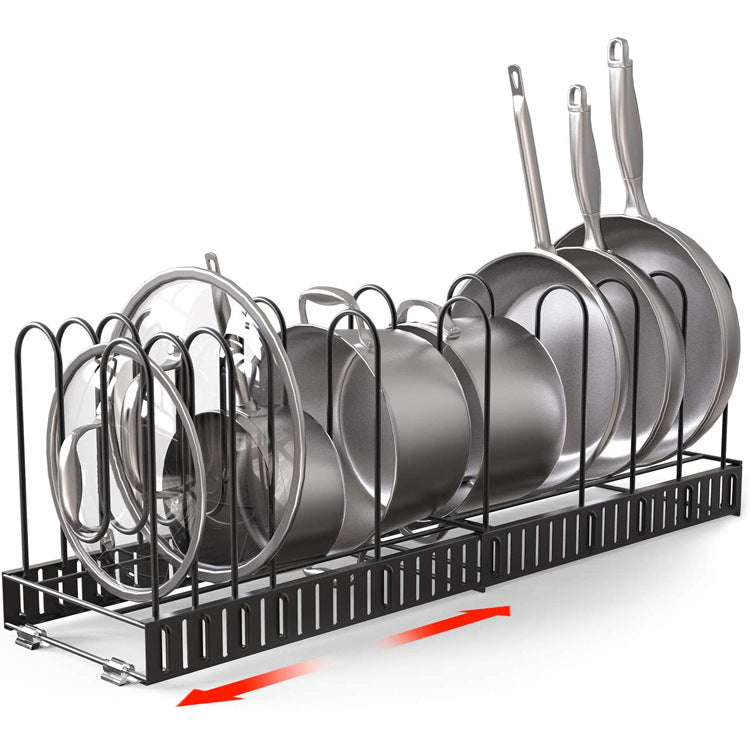 8-Tier Iron Kitchen Storage Rack Organizer Shelf With Drainage