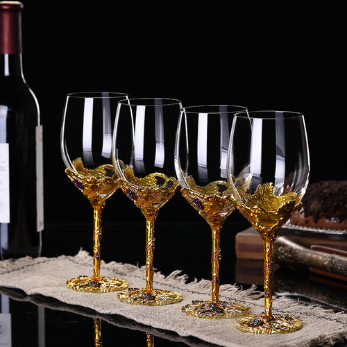 Crystal Wine Glass and Decanter Set European Style For Home Use