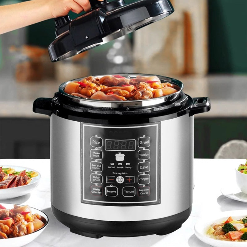 5L Multifunctional Electric Pressure Cooker With Timer For Home Use