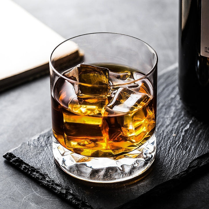 Lead-Free Crystal Whisky Tumbler Heavy-Duty Household Drinking Glass