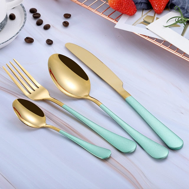 4-Piece Portable Cutlery Set For Travel And Home Use