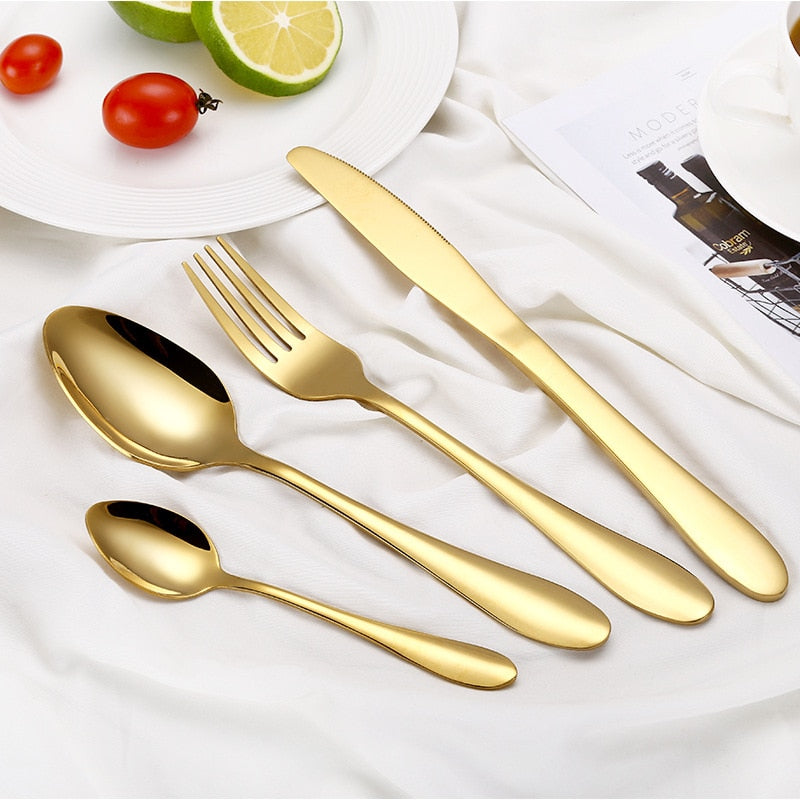 4-Piece Portable Cutlery Set For Travel And Home Use