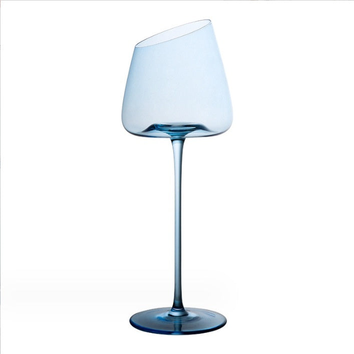 Klein Blue Crystal Goblet for Red Wine