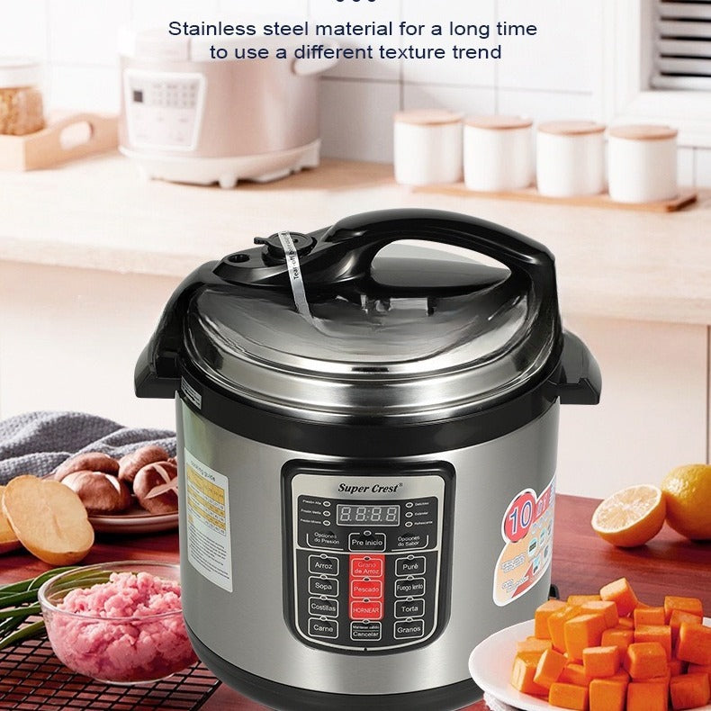6L Large-Capacity Multifunctional Electric Pressure Cooker For Home Use