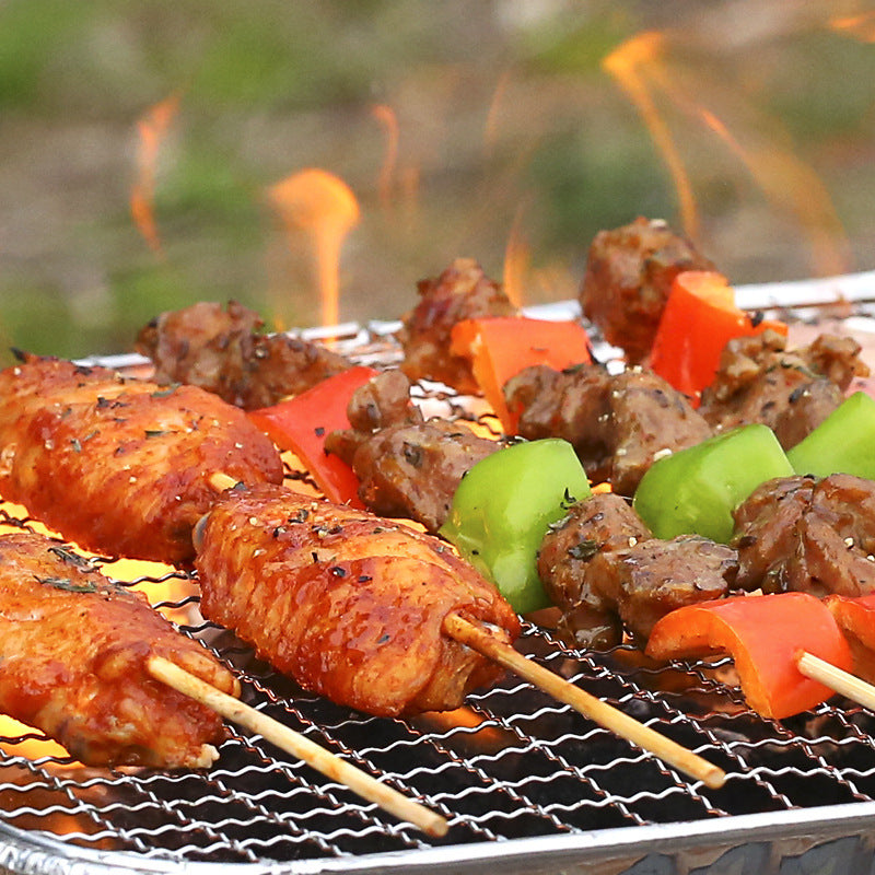 Portable Small Charcoal Barbecue Grill for Home Use