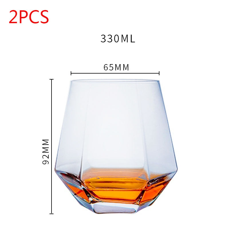 Handmade Crystal Wine Tumbler Glass For Home Use