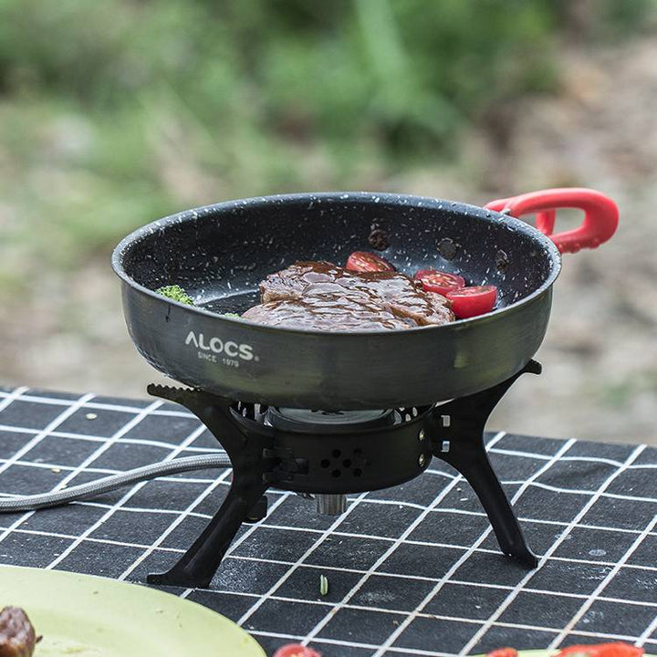 Alocs Non-Stick Medical Stone Frying Pan For Home and Outdoor Use