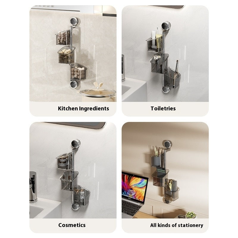 Punch-Free Suction Storage Box for Kitchen