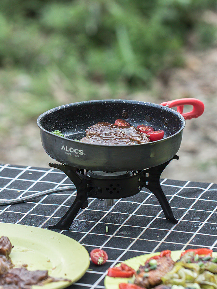 Alocs Non-Stick Medical Stone Frying Pan For Home and Outdoor Use