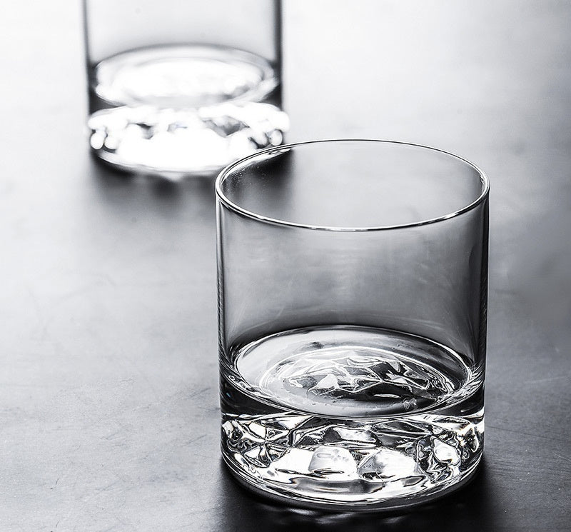 Lead-Free Crystal Whisky Tumbler Heavy-Duty Household Drinking Glass