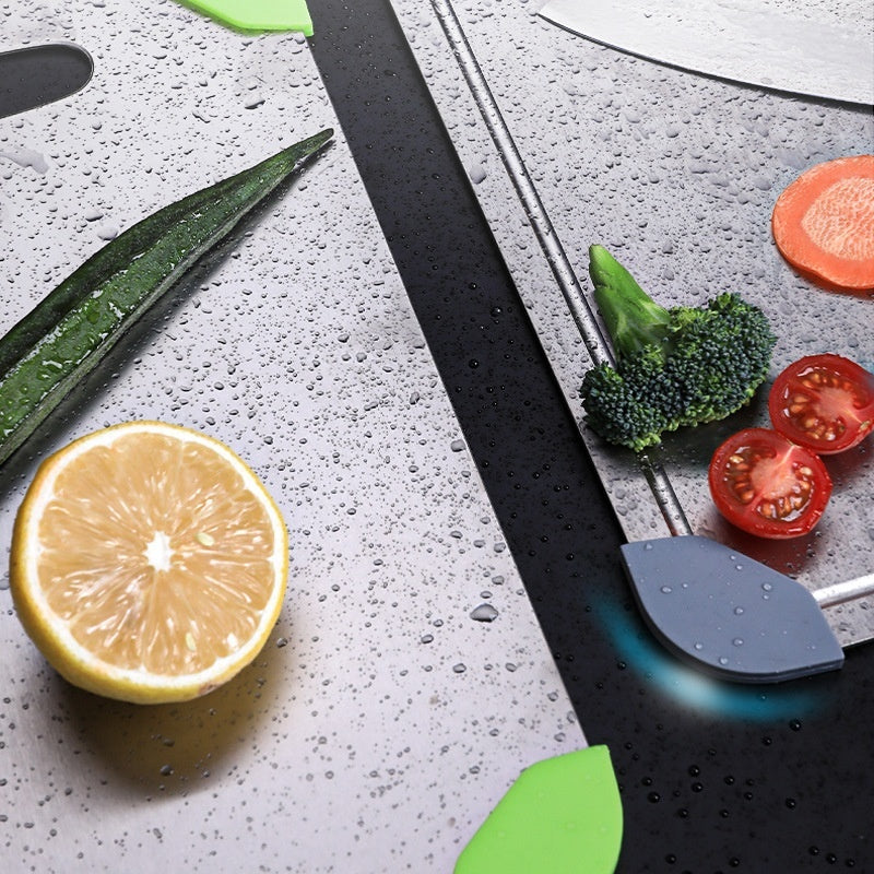 Pure Titanium Thickened Cutting Board with Groove
