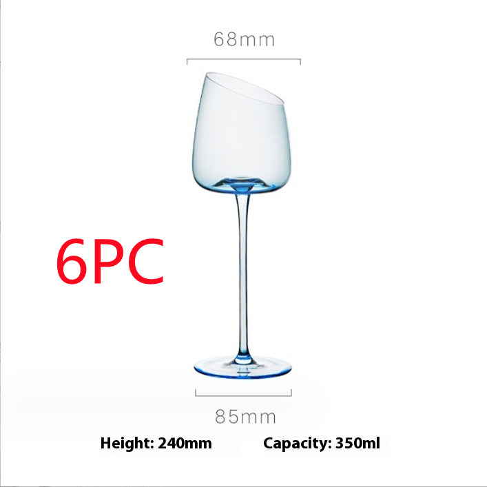 Klein Blue Crystal Goblet for Red Wine