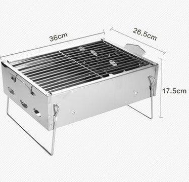 Portable Stainless Steel Charcoal Barbecue Grill for Home