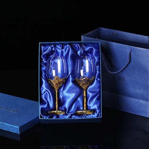 Crystal Wine Glass and Decanter Set European Style For Home Use