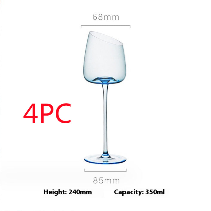 Klein Blue Crystal Goblet for Red Wine
