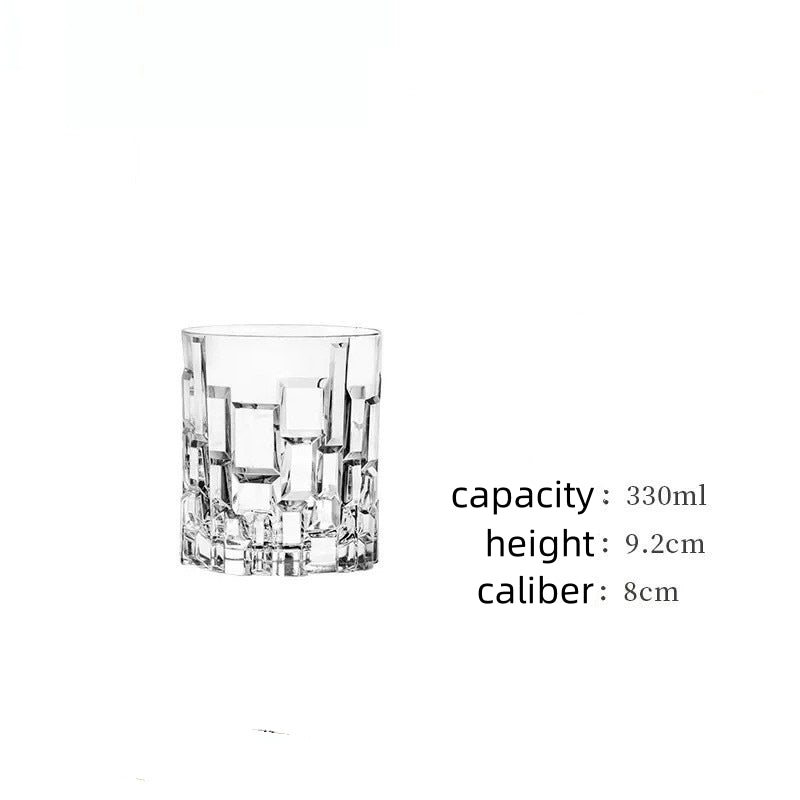 Crystal Glass Drinking Cup Elegant Durable Clear Beverage Glassware