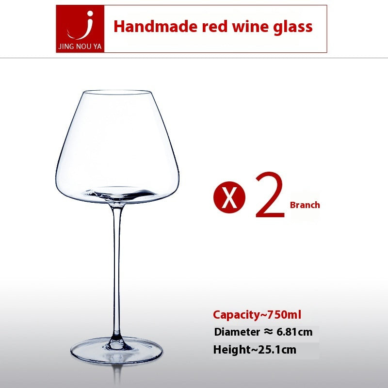 Red Wine Crystal Goblet For Home Use