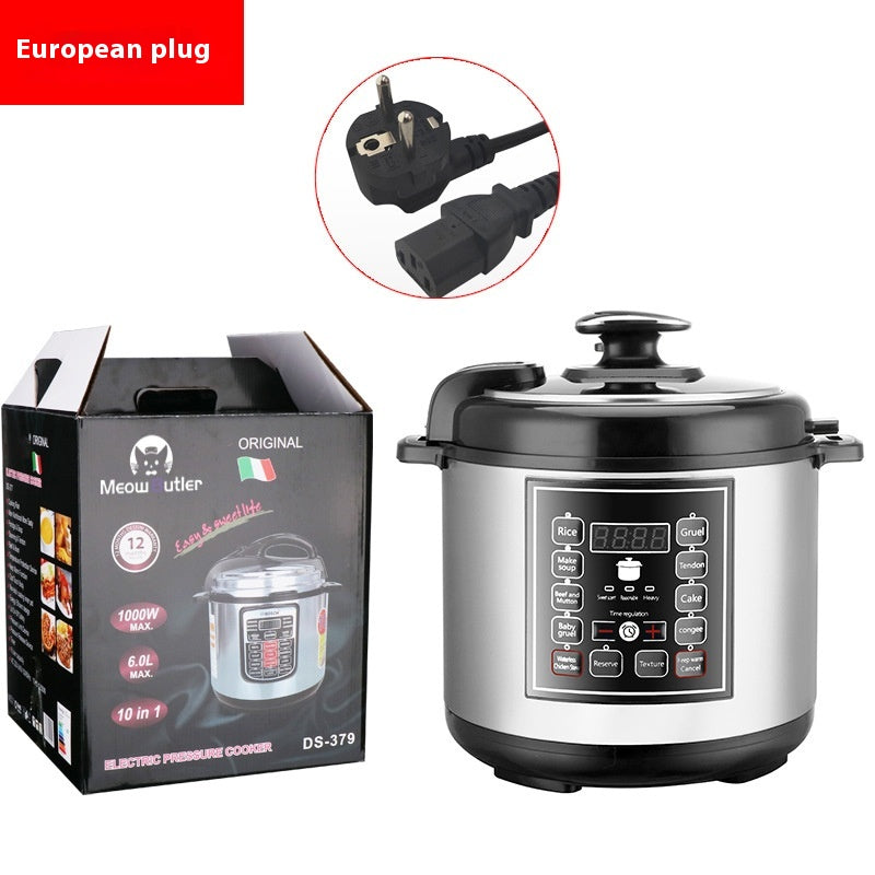 5L Multifunctional Electric Pressure Cooker With Timer For Home Use