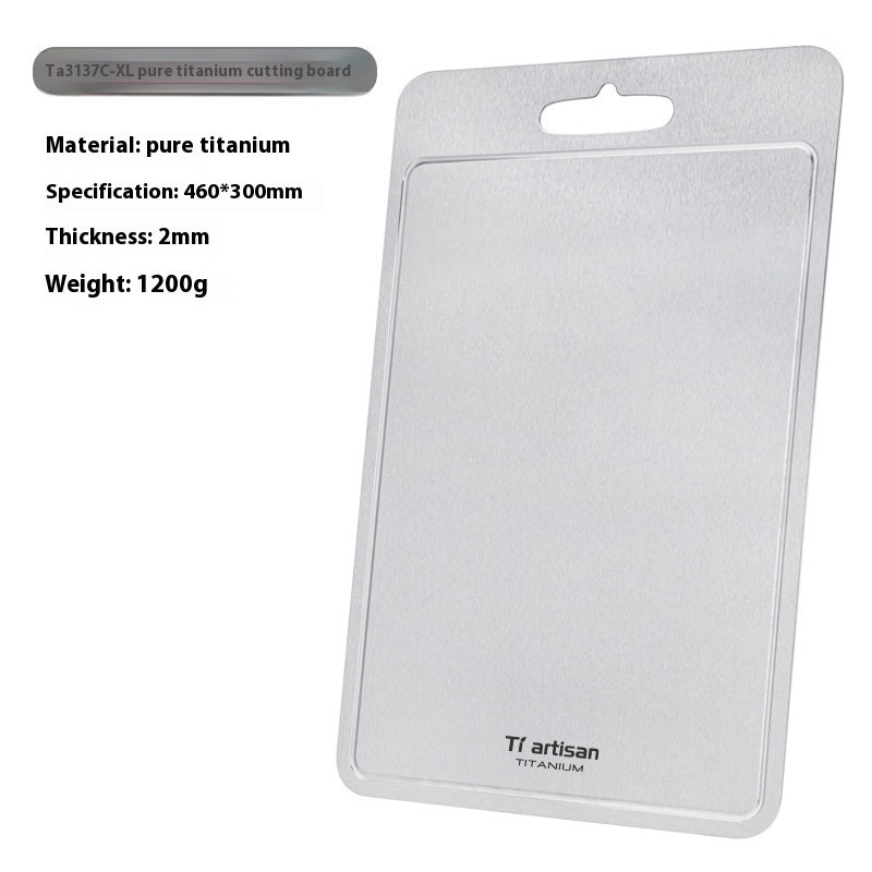 Pure Titanium Thickened Cutting Board with Groove