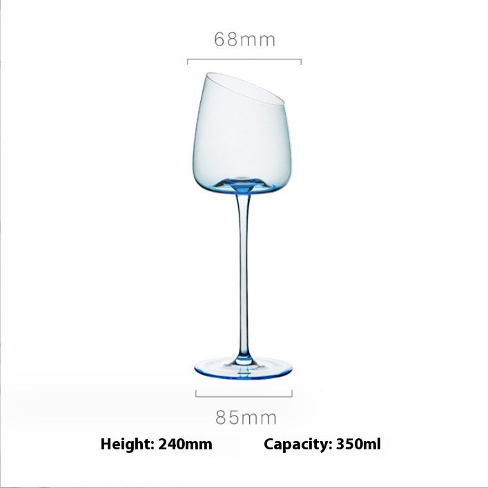 Klein Blue Crystal Goblet for Red Wine