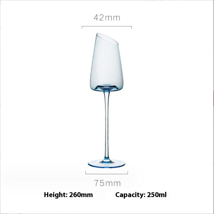 Klein Blue Crystal Goblet for Red Wine