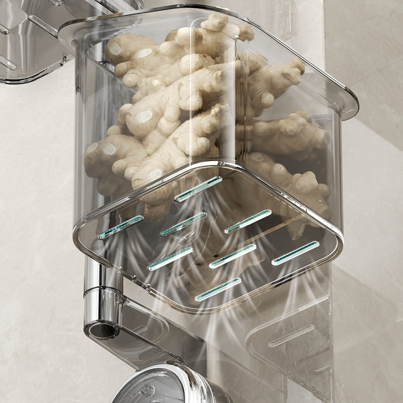 Punch-Free Suction Storage Box for Kitchen