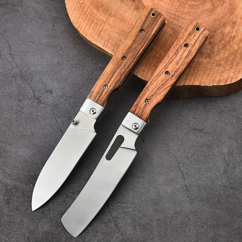 Household Kitchen Knife Set Including Bread and Folding Knives